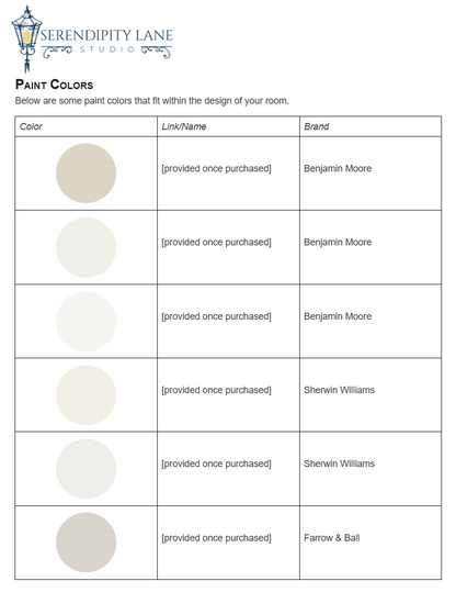 Contemporary Airy Elevated Living Room Design Board