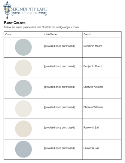 Modern Whimsical Blue Playroom Design Board