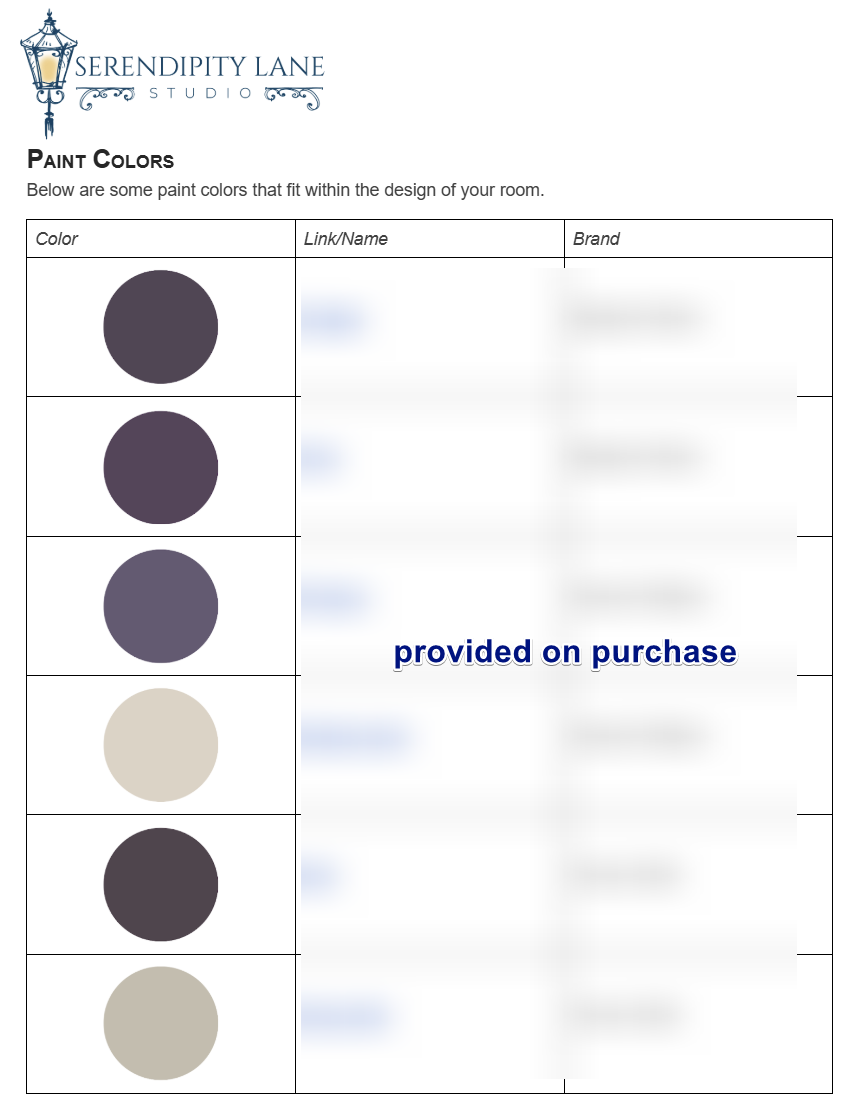 Romantic Cozy Aubergine Teenage Bedroom Design Board