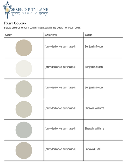 Scandinavian Jungle Kids Bedroom Design Board