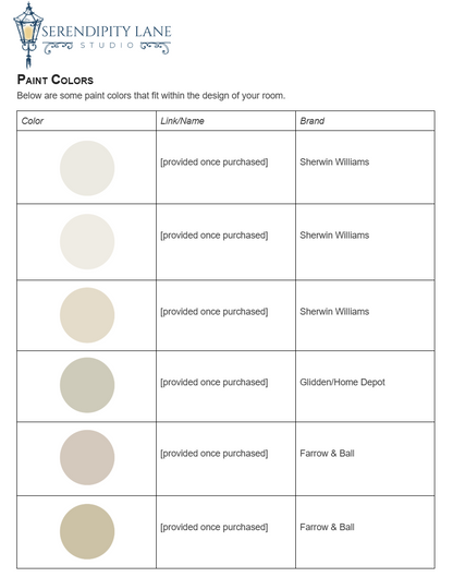 Modern Neutral Earthy Living Room Design Board