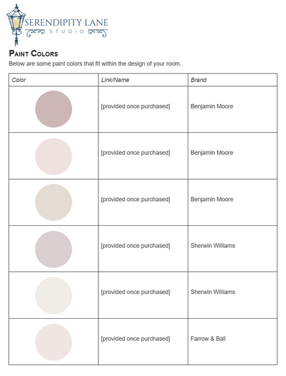 Warm Eclectic Pink Office Design Board