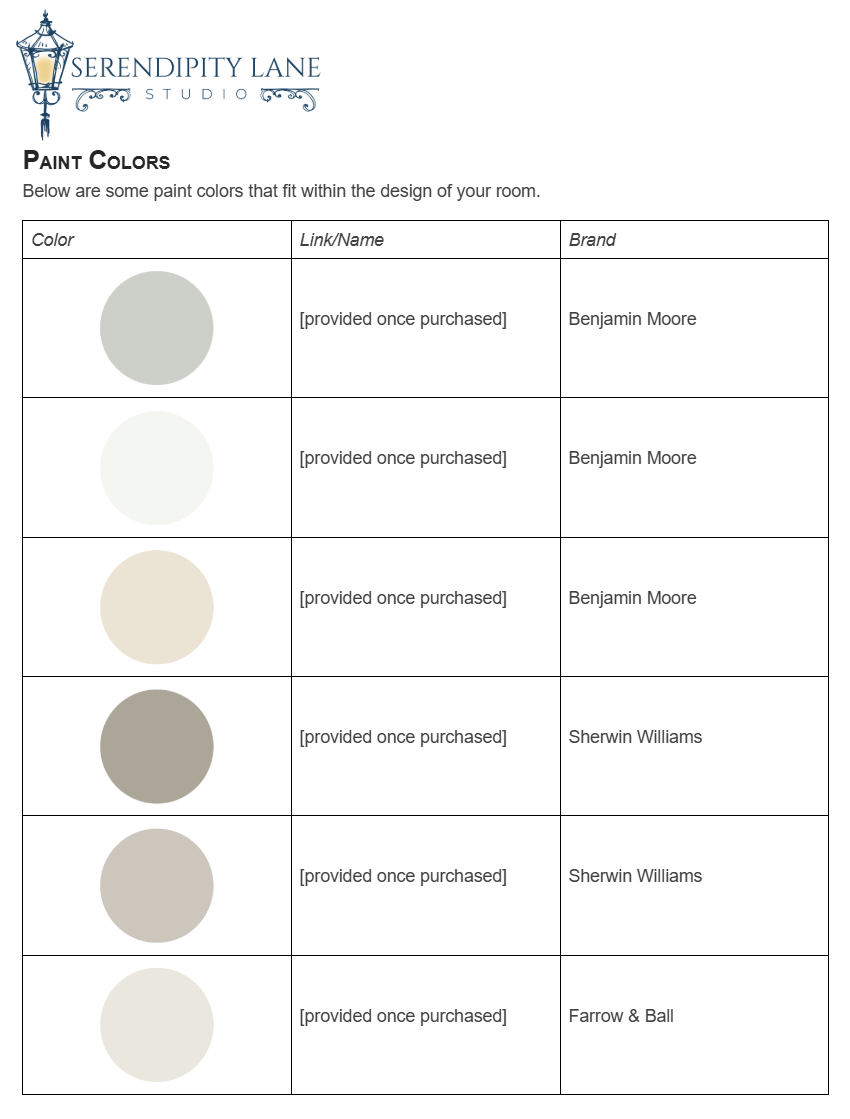 Warm Modern Luxe Living Room Design Board